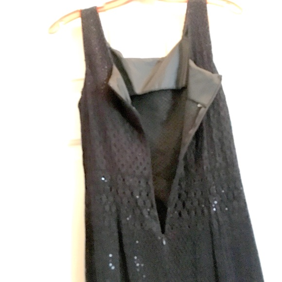 Black double-layered lace and sequins maxi dress - Picture 7 of 16